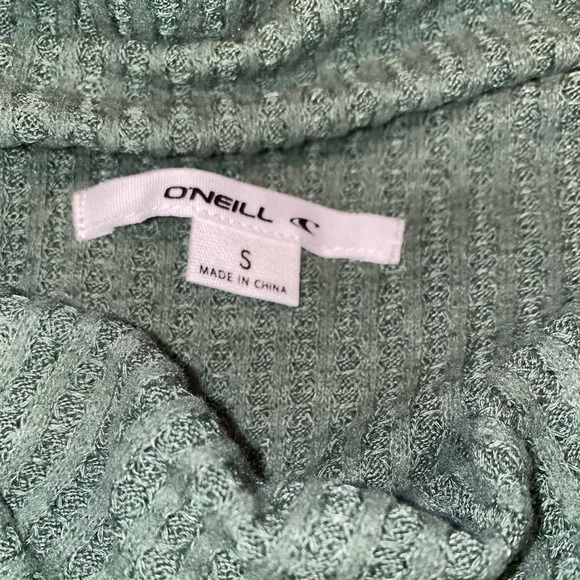 O’Neill Yael Women Turtleneck Long Sleeves Green Sweater Small Comfy & Soft - Picture 3 of 6